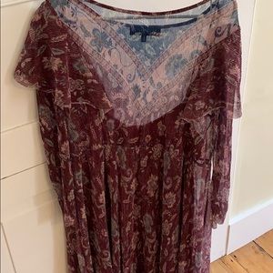 Eloquii Long Sleeves Bib Dress